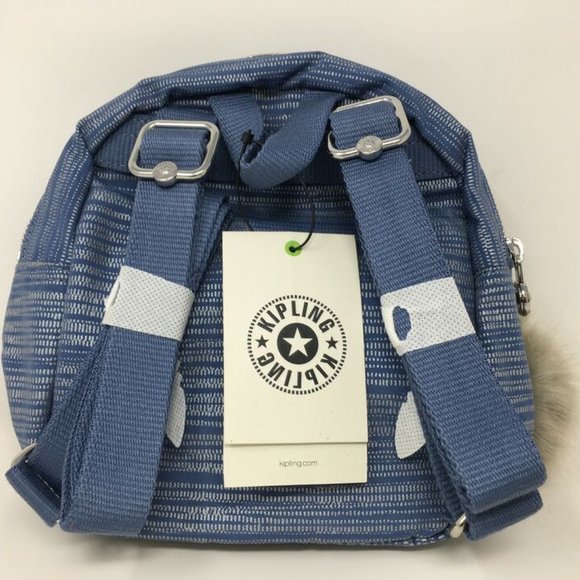 Kipling Rosalind Shoulder Backpack, Size 6 x 8.5 x 3.25 - Blue Women\'s main image 4